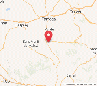 Map of Ciutadilla, Catalonia