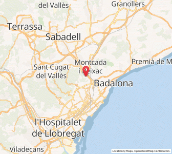 Map of Ciutat Meridiana, Catalonia