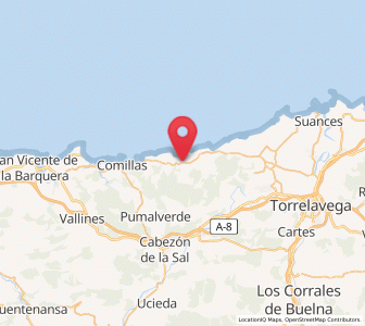 Map of Cóbreces, Cantabria