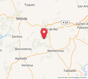 Map of Coence, Galicia