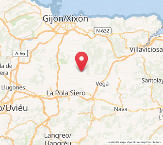 Map of Collada, Asturias