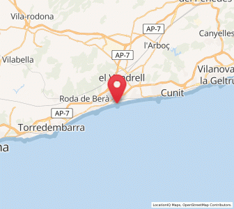 Campo Ruga Map Coma-ruga Sunrise and Sunset Times