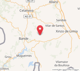 Map of Congostro, Galicia