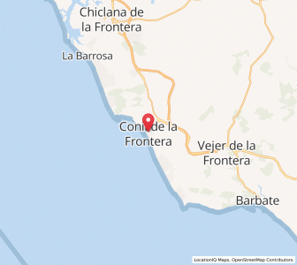 Map of Conil de la Frontera, Andalusia