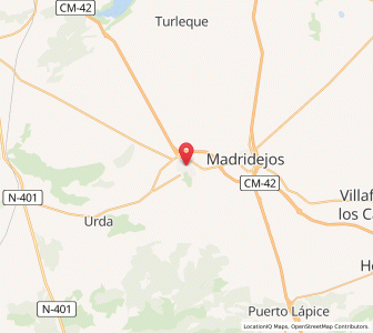 Map of Consuegra, Castille-La Mancha