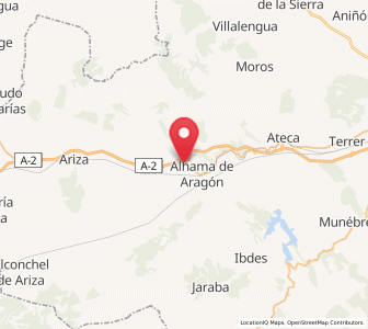 Map of Contamina, Aragon