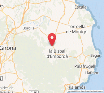 Map of Corçà, Catalonia
