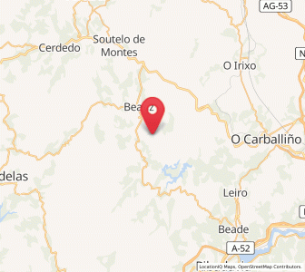 Map of Córcores, Galicia