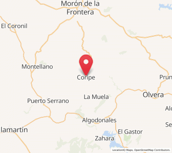 Map of Coripe, Andalusia