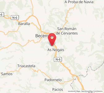 Map of Cormes, Galicia