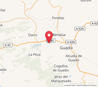Map of Cortes, Andalusia
