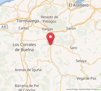 Map of Corvera, Cantabria