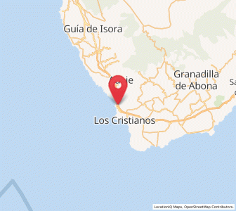 Map of Costa Adeje, Canary Islands