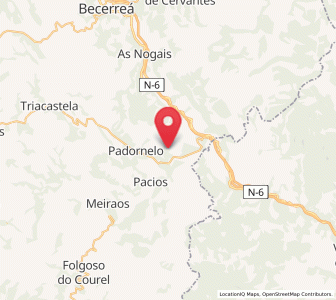 Map of Coterces e Encrucillada, Galicia