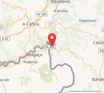 Map of Coucieiro, Galicia