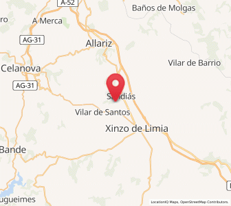 Map of Couso de Limia, Galicia