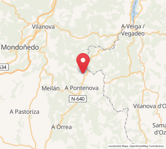 Map of Cova, Galicia