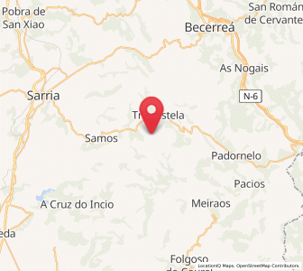 Map of Covallo, Galicia