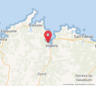 Map of Covas, Galicia