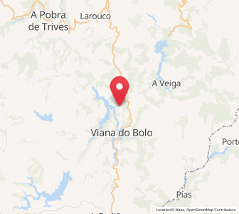 Map of Covelo, Galicia
