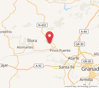 Map of Cozcojar, Andalusia