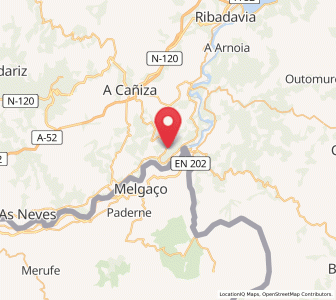 Map of Crecíente, Galicia