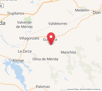 Map of Cristina, Extremadura