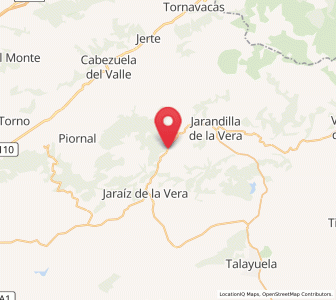 Map of Cuacos, Extremadura