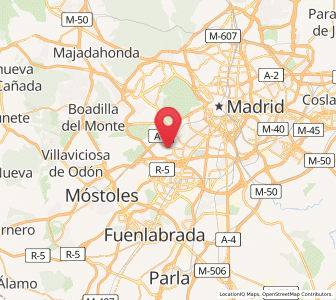 Map of Cuatro Vientos, Madrid