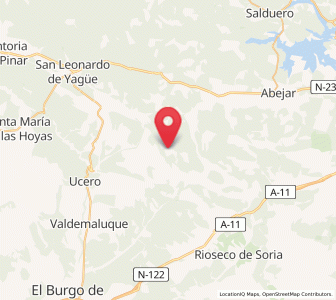 Map of Cubilla, Castille and León