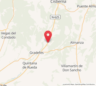 Map of Cubillas de Rueda, Castille and León