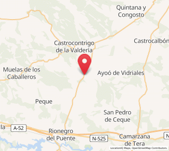 Map of Cubo de Benavente, Castille and León
