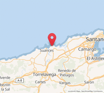 Map of Cuchia, Cantabria