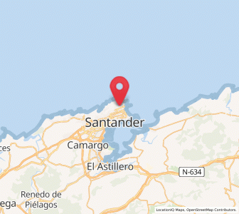 Map of Cueto, Cantabria