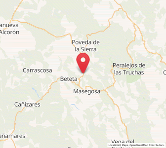 Map of Cueva del Hierro, Castille-La Mancha