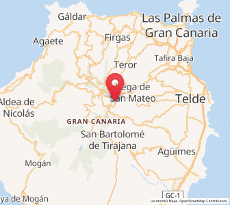Map of Cueva Grande, Canary Islands