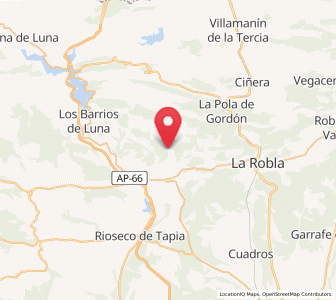 Map of Cuevas de Viñayo, Castille and León