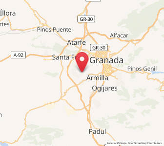 Map of Cúllar-Vega, Andalusia