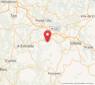 Map of Curantes, Galicia