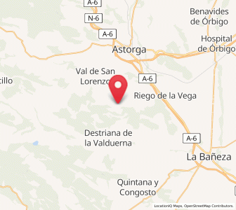 Map of Curillas, Castille and León