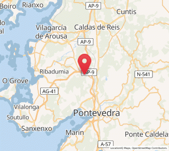 Map of Curro, Galicia