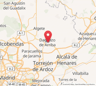Map of Daganzo de Arriba, Madrid