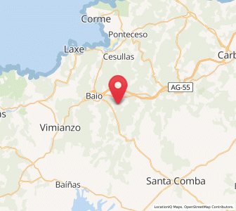 Map of Daneiro, Galicia