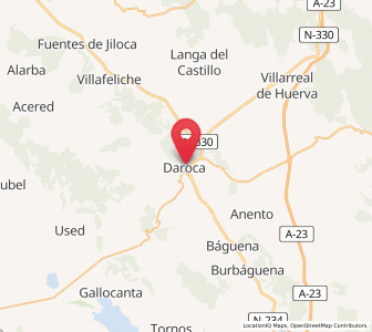 Map of Daroca, Aragon