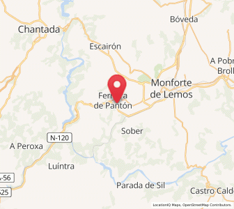 Map of Deade, Galicia