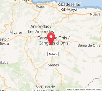 Map of Dego, Asturias