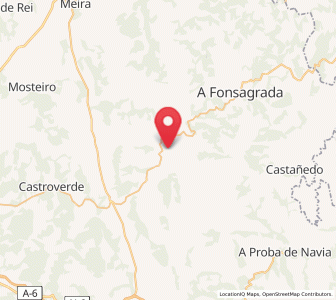 Map of Degolada, Galicia