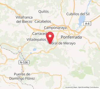 Map of Dehesas, Castille and León