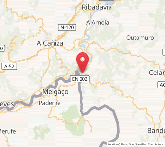 Map of Desteriz, Galicia