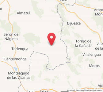 Map of Deza, Castille and León